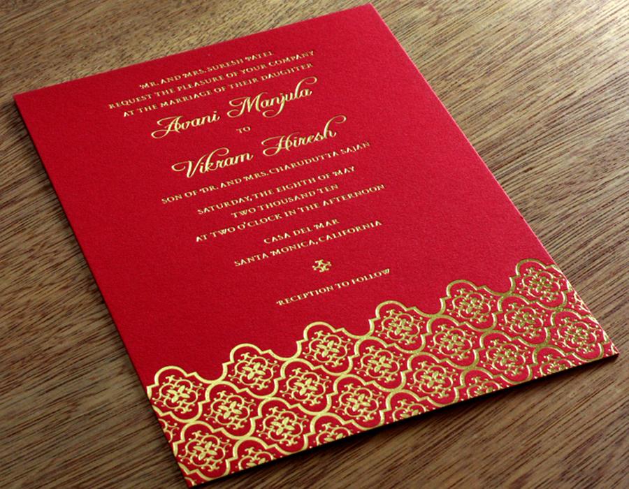 Invitation printing